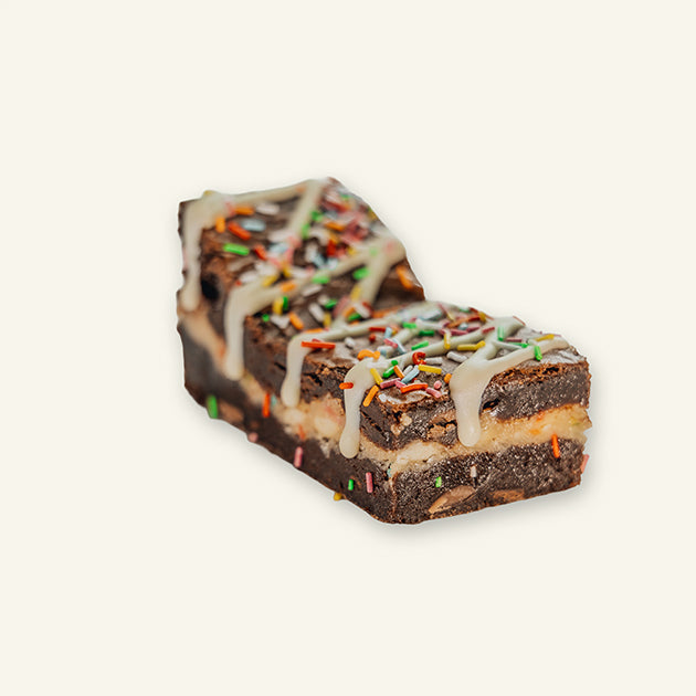 FUNFETTI COOKIE DOUGH BROWNIE