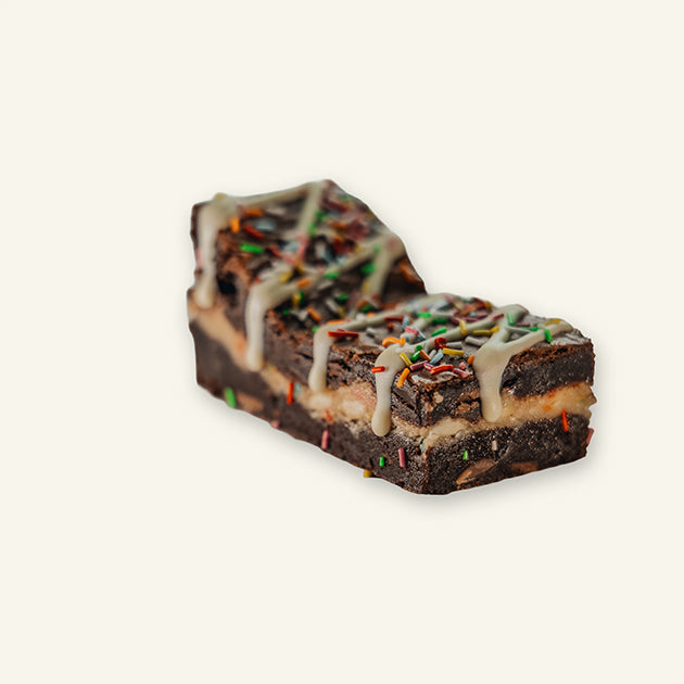 FUNFETTI COOKIE DOUGH BROWNIE